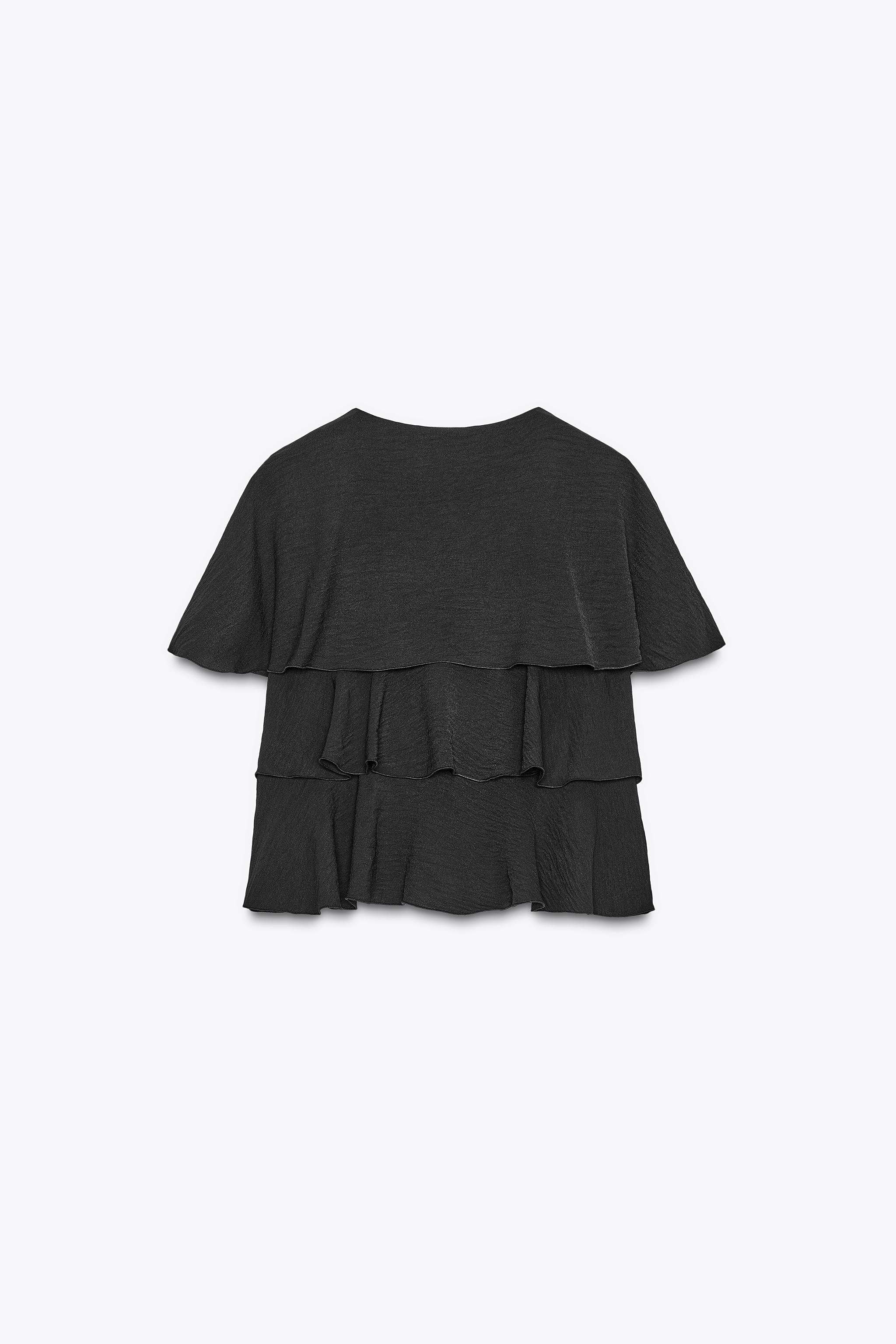 RUFFLED CAPE TOP